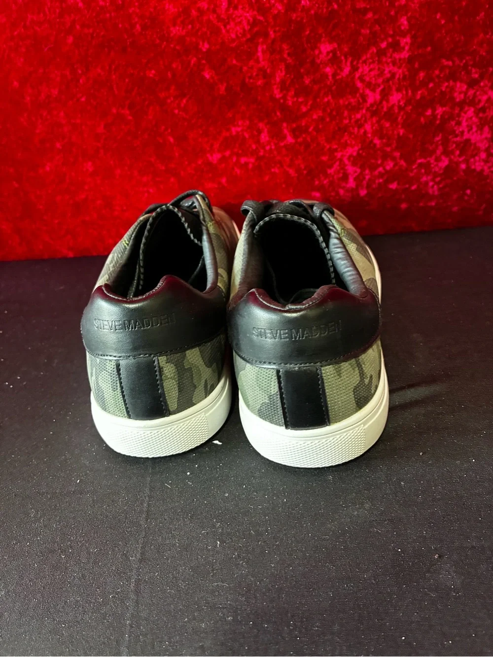 Steve Madden M-Martin Mens Camouflage Trainers Green Sz 10